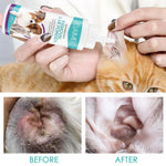 30g Dog Ear Cleaning Powder Painless Itchiness Hair Removal Daily Health Grooming Cleaning Dog Ear Washing Powder