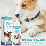 30g Dog Ear Cleaning Powder Painless Itchiness Hair Removal Daily Health Grooming Cleaning Dog Ear Washing Powder