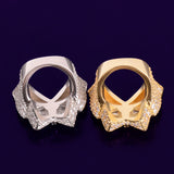 Butterfly Rings for Women Iced Out Real Gold Plated