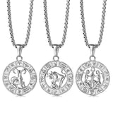 12 Horoscope Zodiac Sign Pendant Necklace