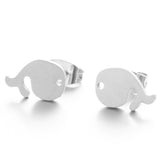 Multiple Minimalist Stud Earrings for Women Female Stainless Steel Animals Cute Earrings Carnations Jewlery Accessories