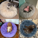 Soft Cat Dog Bed Round Long  Washable