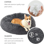 Soft Cat Dog Bed Round Long  Washable