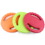 1PC Dog Flying Disc Interactive Rubber Dog Toy