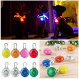 LED Flashlight Dog Cat Collar Glowing Pendant