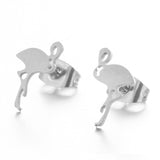 Multiple Minimalist Stud Earrings for Women Female Stainless Steel Animals Cute Earrings Carnations Jewlery Accessories