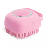 Pet Bath Brush 2-in-1 Pet SPA Massage Comb Soft Silicone