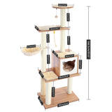 Domestic Delivery Wooden Modern Cat Tower