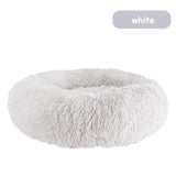 Donut Dog Bed Warm Soft Long Plush