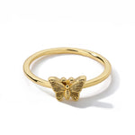 Exquisite Shining Crystal Butterfly Ring