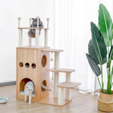 Domestic Delivery Wooden Modern Cat Tower