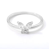 Exquisite Shining Crystal Butterfly Ring