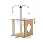 Domestic Delivery Wooden Modern Cat Tower