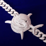 Shark Pendant  Necklace Gold Color Plated