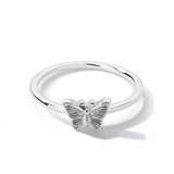 Exquisite Shining Crystal Butterfly Ring