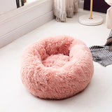 Soft Cat Dog Bed Round Long  Washable