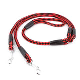 Strong Nylon Ribbon Double Dog Leash