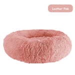 Donut Dog Bed Warm Soft Long Plush