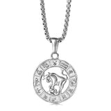 12 Horoscope Zodiac Sign Pendant Necklace