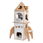 Domestic Delivery Wooden Modern Cat Tower