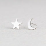 Stainless Steel Animal Heart Leaf Cat Flower Star Stud Earrings f