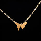 Stainless Steel Chain Butterfly Elephant Panda Bird Pendants