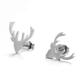 Multiple Minimalist Stud Earrings for Women Female Stainless Steel Animals Cute Earrings Carnations Jewlery Accessories