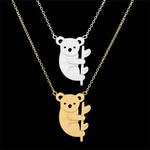 Stainless Steel Chain Butterfly Elephant Panda Bird Pendants