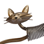 Tooarts Metal Figurine Iron Art Decoration Cat Shape