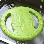 1PC Dog Flying Disc Interactive Rubber Dog Toy