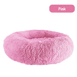 Donut Dog Bed Warm Soft Long Plush