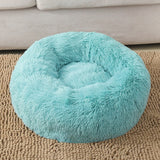 Soft Cat Dog Bed Round Long  Washable