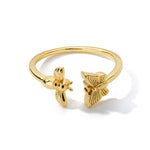 Exquisite Shining Crystal Butterfly Ring