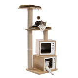 Domestic Delivery Wooden Modern Cat Tower