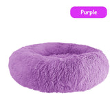 Donut Dog Bed Warm Soft Long Plush