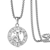 12 Horoscope Zodiac Sign Pendant Necklace