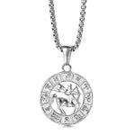 12 Horoscope Zodiac Sign Pendant Necklace