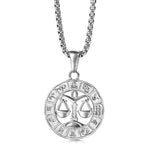 12 Horoscope Zodiac Sign Pendant Necklace