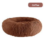 Donut Dog Bed Warm Soft Long Plush