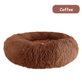 Donut Dog Bed Warm Soft Long Plush