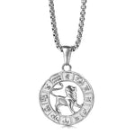 12 Horoscope Zodiac Sign Pendant Necklace