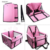 Pet Dog Car Seat Waterproof Basket Waterproof Dog Seat Bags Folding Hammock Pet Carriers   Bag For Small Cat Dogs Safety Travel