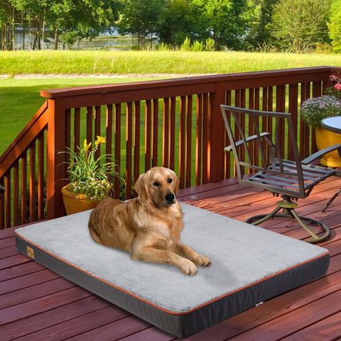 Large Orthopedic Dog Bed Memory Foam Waterproof