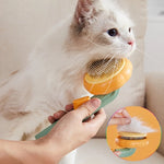 Pumpkin Pet Brush Self Cleaning