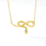 Snake Cobra Pendant Water Ripple Chain For Women Men