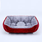 Pet Bed Square Plush