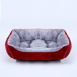 Pet Bed Square Plush