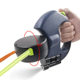 Automatic Dual Retractable Dog Leash with Light