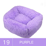 Luxury Dog Bed Square Dog Beds Long Plush Dog Mat Beds for Small Medium Large Dogs Supplies Pet Dog Calming Bed Washable Kennel