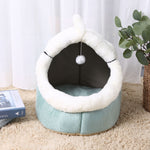 Deep Sleep Comfort In Winter Cat  Small Dog House